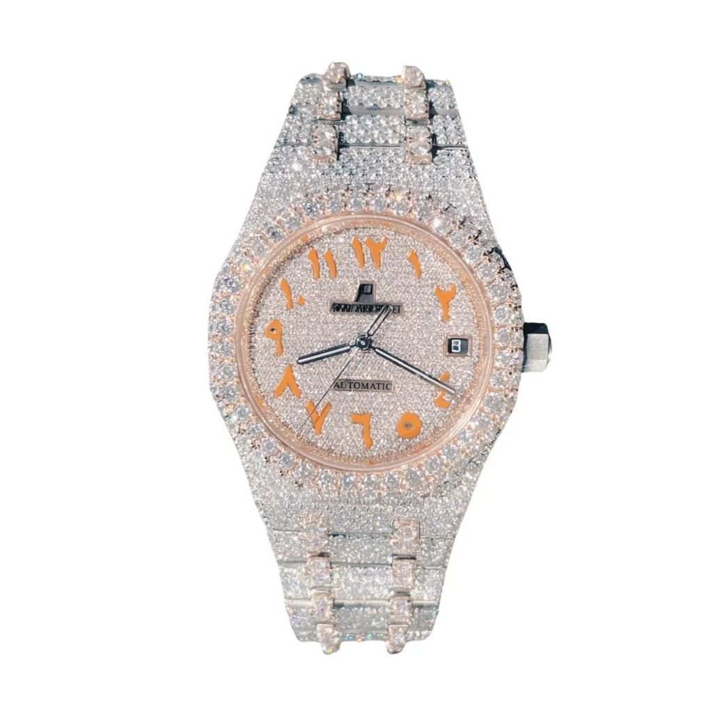 Arabic Numerals Moissanite Watch