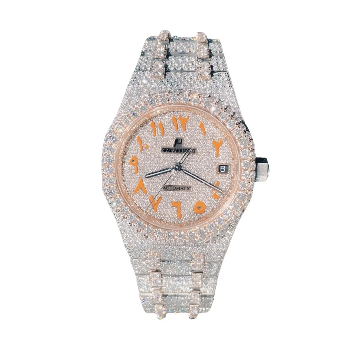 Arabic Numerals Moissanite Watch