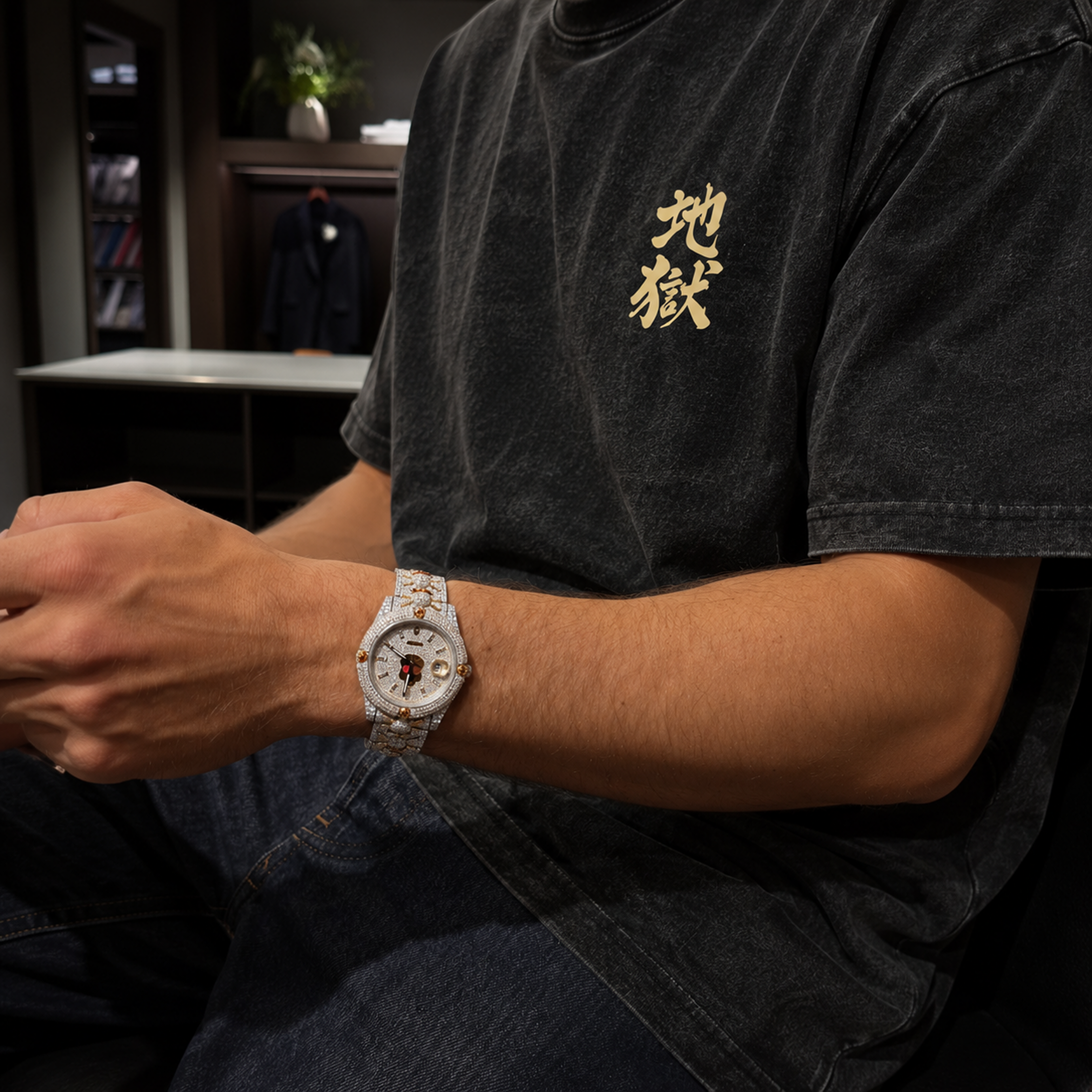 Skull Moissanite Watch
