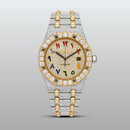 Arabic Numerals Moissanite Watch