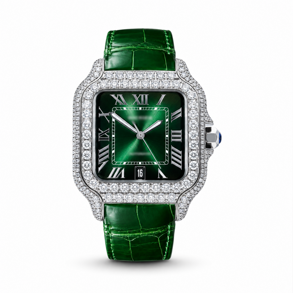 Green Moissanite Watch