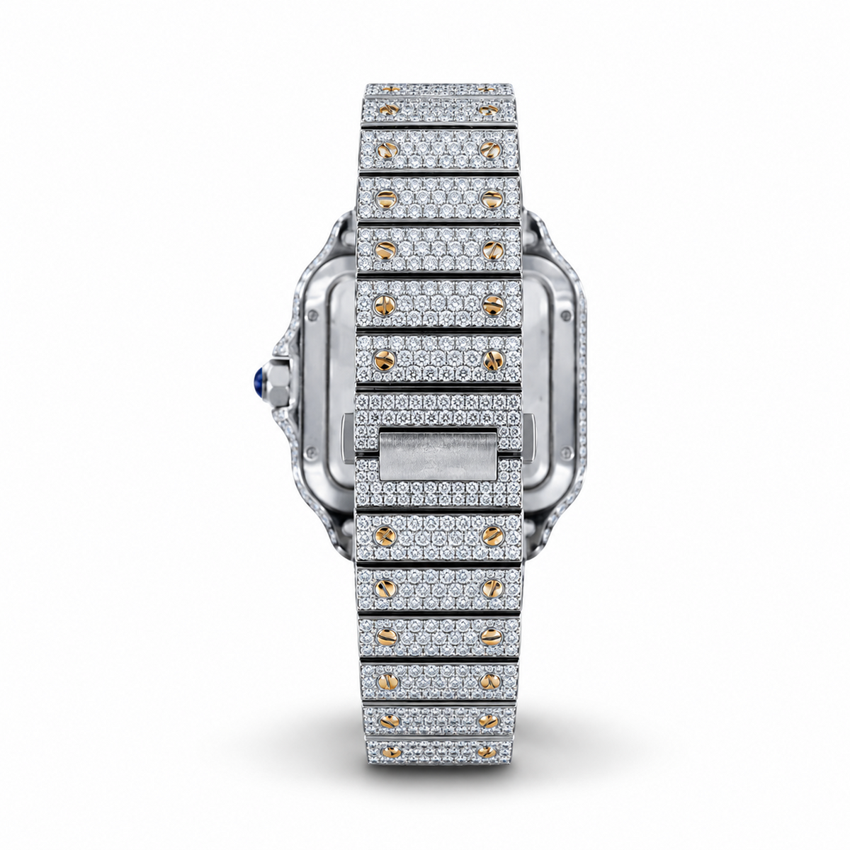 Rainbow Arabic Numerals Moissanite Watch