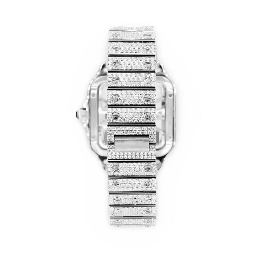 Rainbow Roman numeral Moissanite Watch