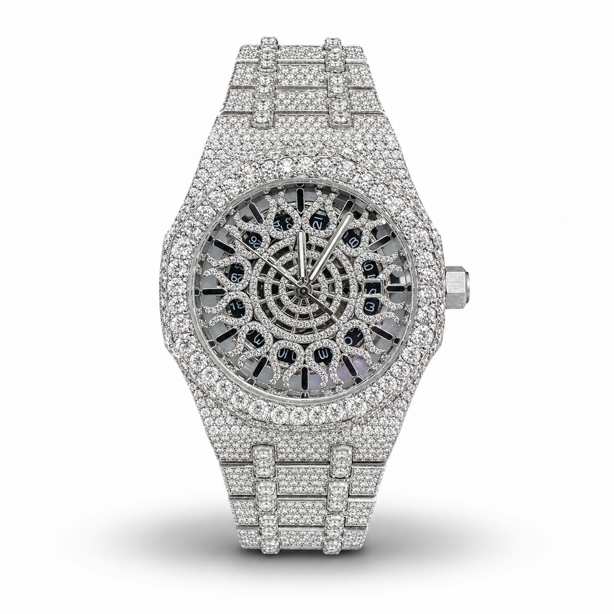 Skeleton Moissanite Watch