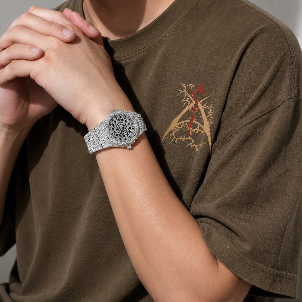 Skeleton Moissanite Watch