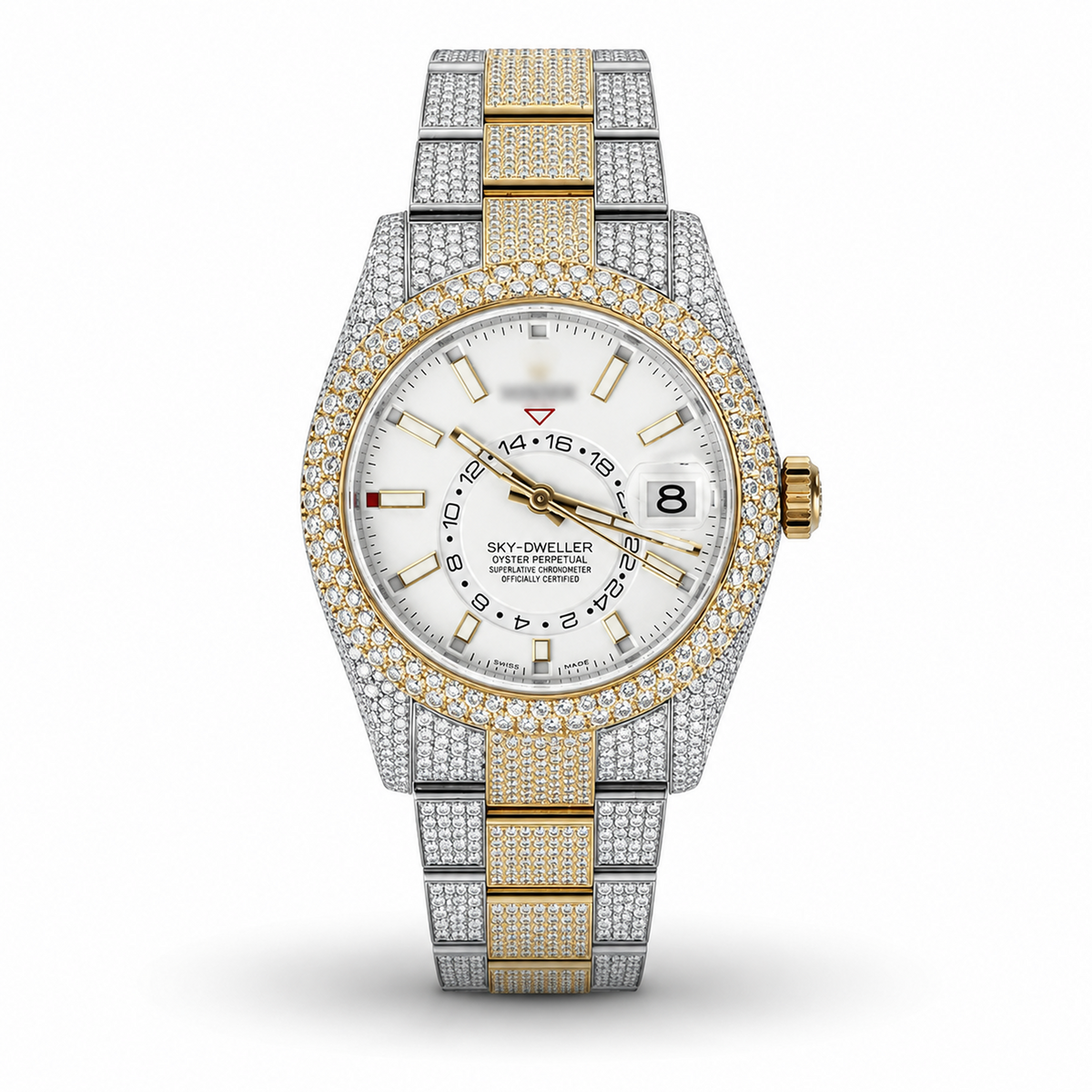 Two Tone Moissanite Watch