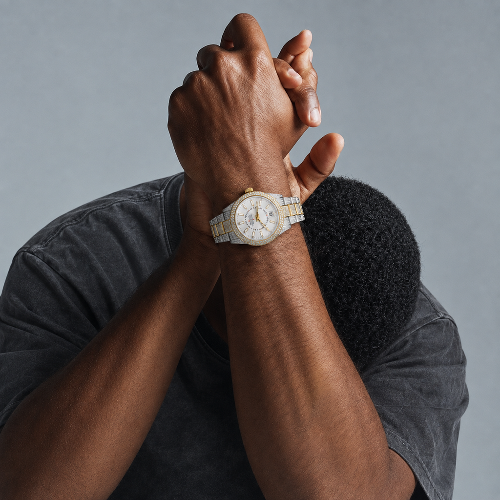 Two Tone Moissanite Watch