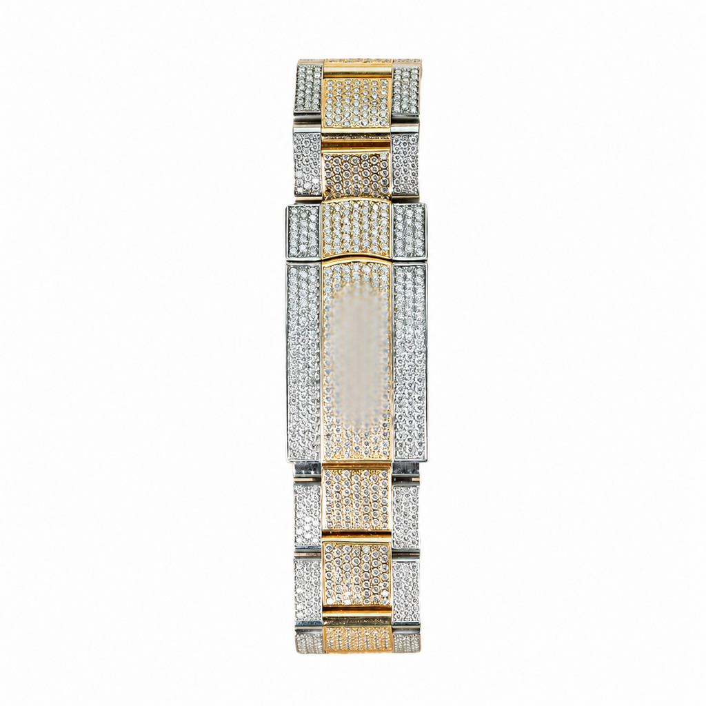 Two Tone Moissanite Watch