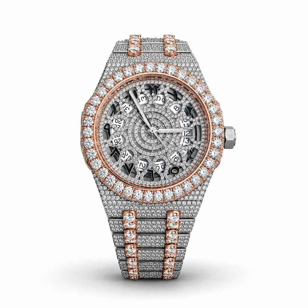 Skeleton Moissanite Watch