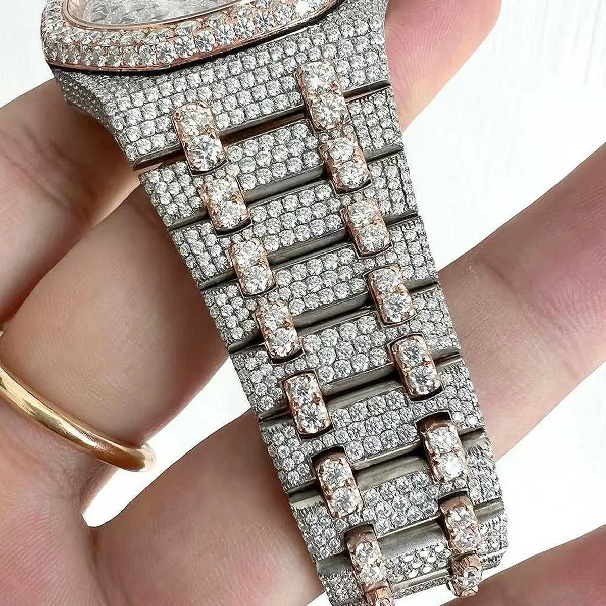 Skeleton Moissanite Watch